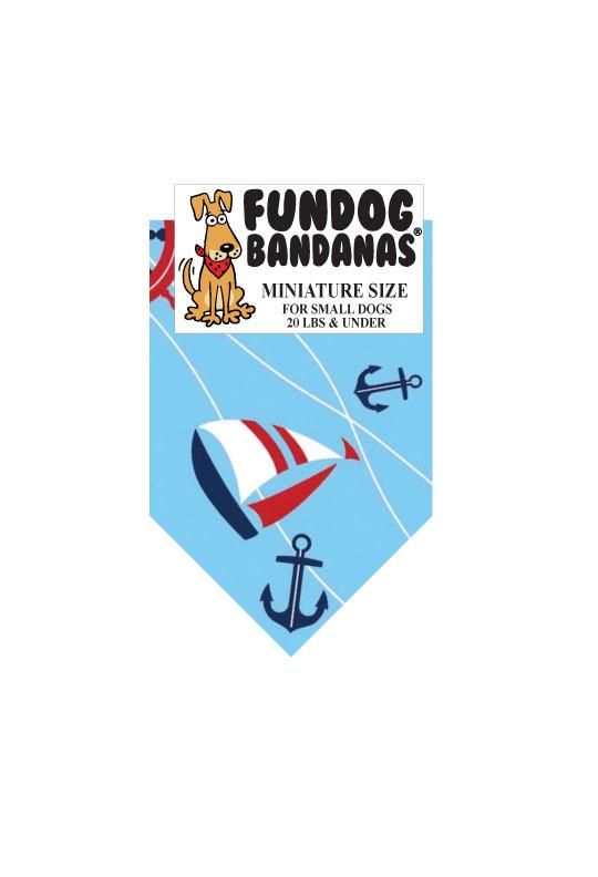 Small Dog Bandana - Nautical