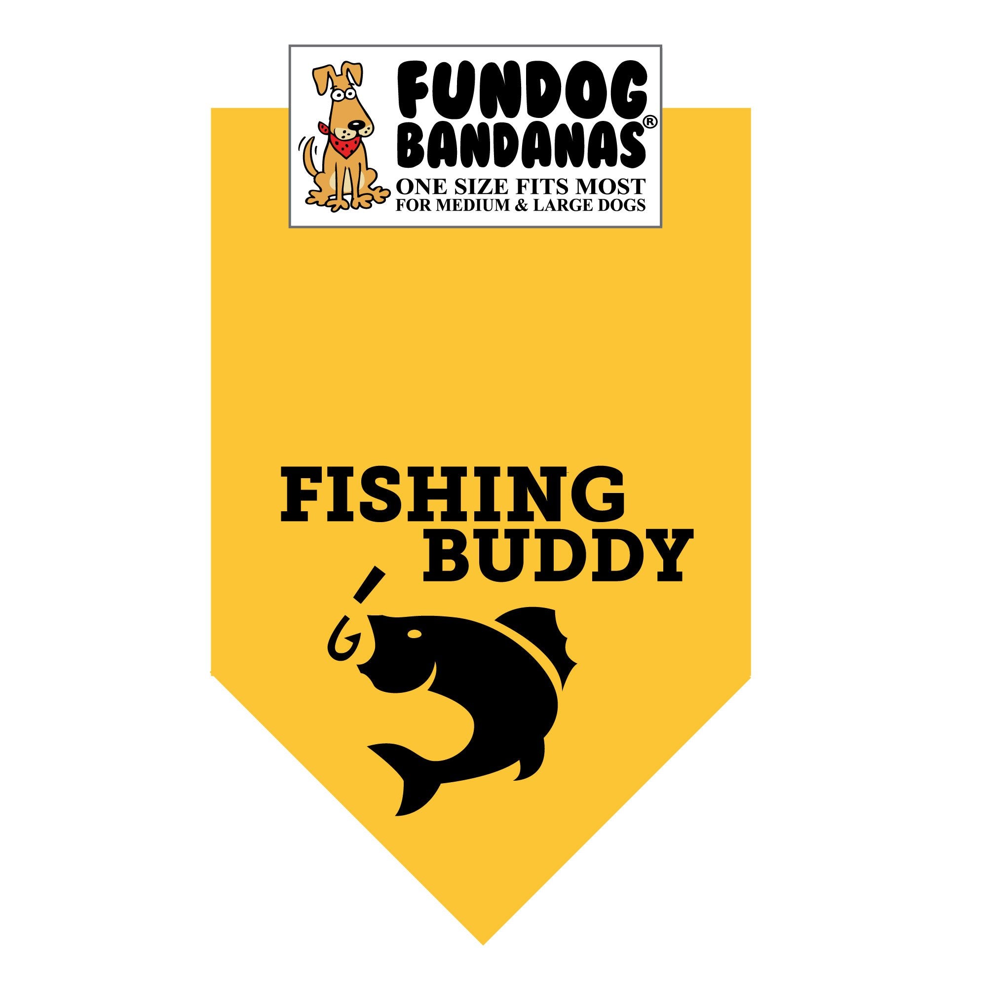 Fishing Buddy Dog Bandana – FunDog Bandanas (DogPerk)