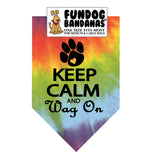 Wholesale Pack - Keep Calm and Wag On Bandana