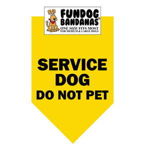 Service Dog Do Not Pet Bandana - Limited Edition