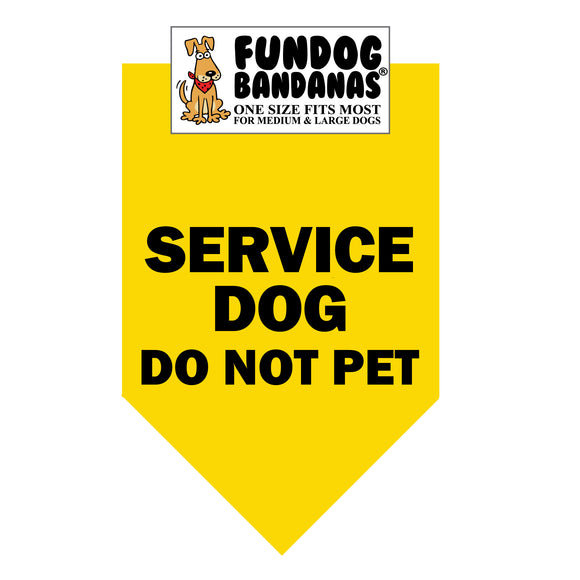 Service Dog Do Not Pet Bandana - Limited Edition